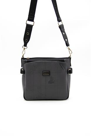 Silver & Polo Siyah - Siyah SP884 Kadın Çapraz Çanta