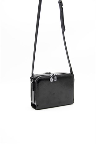 Silver & Polo Siyah - Siyah SP888 Kadın Çapraz Çanta