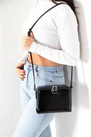 Silver & Polo Siyah - Siyah SP888 Kadın Çapraz Çanta