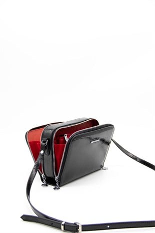 Silver & Polo Siyah - Siyah SP888 Kadın Çapraz Çanta