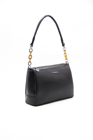 Silver & Polo Siyah - Siyah SP910 Kadın Çapraz Çanta
