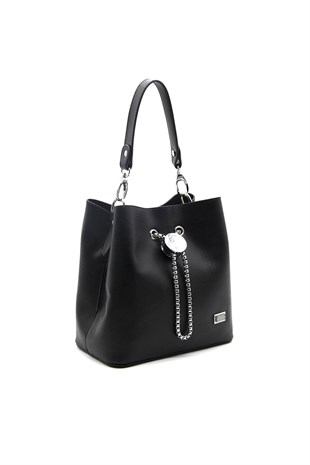 Silver & Polo Siyah - Siyah SP967 Kadın Çapraz Çanta