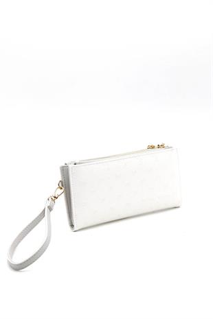 Silver & Polo Beyaz - A.gri SP1046 Kadın Cüzdan & Kartlık