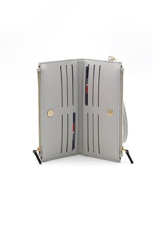 Silver & Polo Beyaz - A.gri SP1046 Kadın Cüzdan & Kartlık