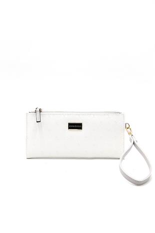 Silver & Polo Beyaz - A.gri SP1046 Kadın Cüzdan & Kartlık