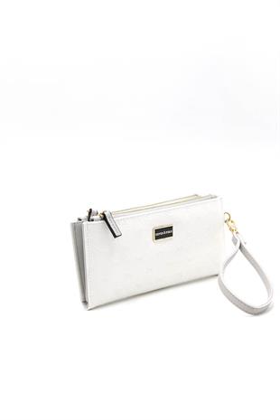 Silver & Polo Beyaz - A.gri SP1046 Kadın Cüzdan & Kartlık
