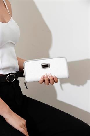 Silver & Polo Beyaz - A.gri SP665 Kadın Cüzdan & Kartlık