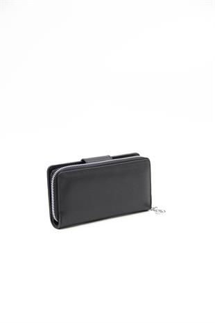 Silver & Polo Siyah - Siyah SP928 Kadın Cüzdan & Kartlık