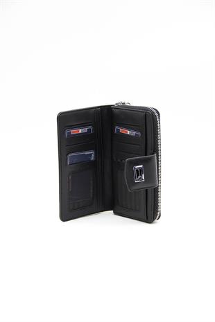 Silver & Polo Siyah - Siyah SP928 Kadın Cüzdan & Kartlık