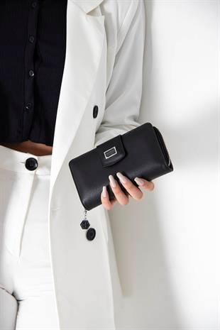 Silver & Polo Siyah - Siyah SP928 Kadın Cüzdan & Kartlık