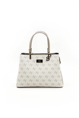 Silver & Polo Bej - Kum SP1098 Kadın El Çantası