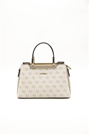 Silver & Polo Bej - Kum SP913 Kadın El Çantası