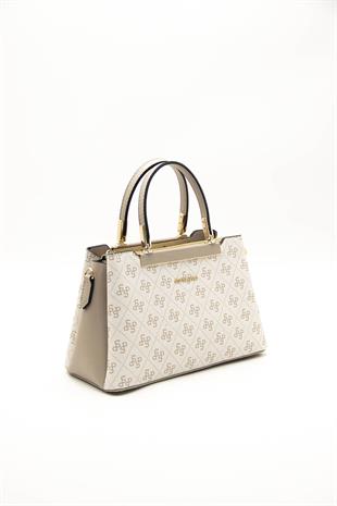 Silver & Polo Bej - Kum SP913 Kadın El Çantası