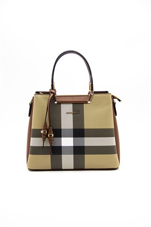 Silver & Polo Bej - Taba SP969 Kadın El Çantası