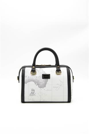 Silver & Polo Beyaz - Antrasit SP1091 Kadın El Çantası