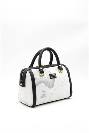 Silver & Polo Beyaz - Antrasit SP1091 Kadın El Çantası