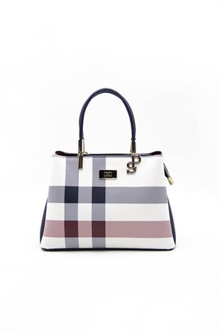 Silver & Polo Beyaz - Laci SP1098 Kadın El Çantası