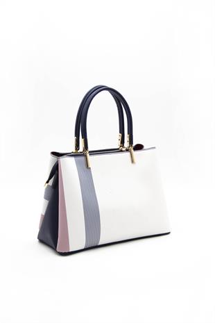 Silver & Polo Beyaz - Laci SP1098 Kadın El Çantası