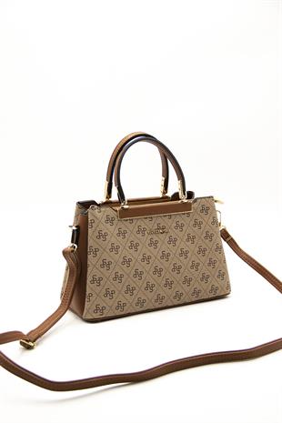 Silver & Polo Koyu Bej  - Taba SP913 Kadın El Çantası