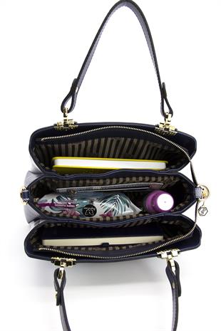 Silver & Polo Platin - Siyah SP972 Kadın El Çantası