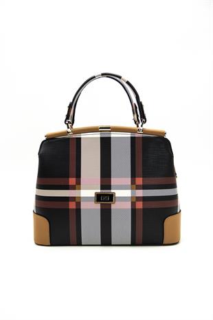 Silver & Polo Siyah - A.Taba SP706 Kadın El Çantası