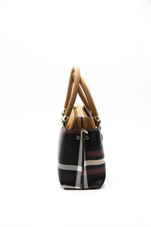 Silver & Polo Siyah - A.Taba SP826 Kadın El Çantası