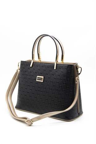 Silver & Polo Siyah - S.nut SP924 Kadın El Çantası