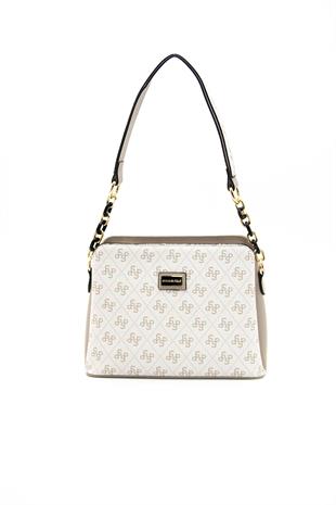 Silver & Polo Bej - Kum SP937 Kadın Omuz Çantası