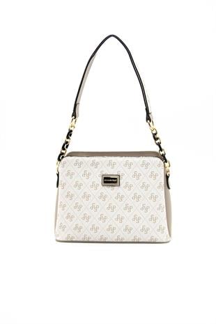 Silver & Polo Bej - Kum SP937 Kadın Omuz Çantası
