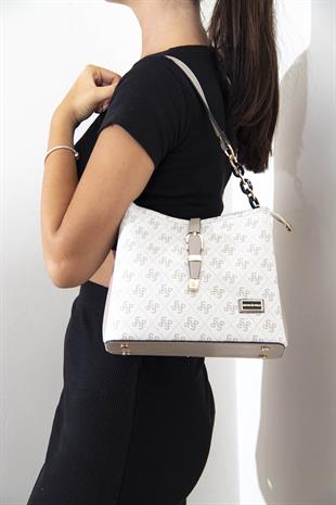 Silver & Polo Bej - Kum SP974 Kadın Omuz Çantası