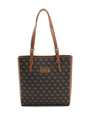 Silver & Polo Kahve Sarı  - Taba SP1096 Kadın Omuz Çantası