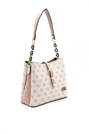 Silver & Polo Pembe - Somon SP974 Kadın Omuz Çantası