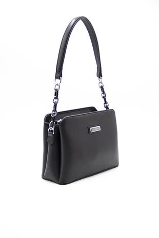 Silver & Polo Siyah - Siyah SP937 Kadın Omuz Çantası