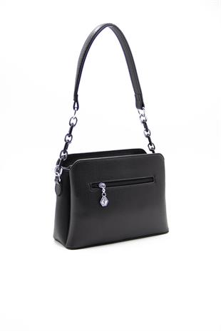 Silver & Polo Siyah - Siyah SP937 Kadın Omuz Çantası