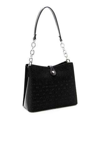 Silver & Polo Siyah - Siyah SP974 Kadın Omuz Çantası