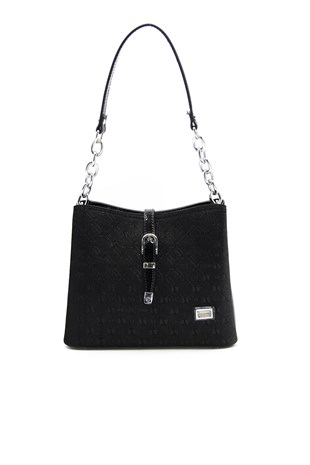 Silver & Polo Siyah - Siyah SP974 Kadın Omuz Çantası