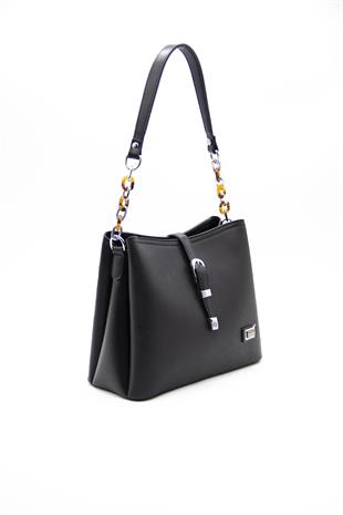 Silver & Polo Siyah - Siyah SP974 Kadın Omuz Çantası