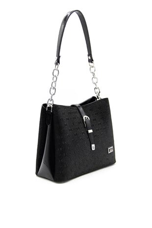 Silver & Polo Siyah - Siyah SP974 Kadın Omuz Çantası