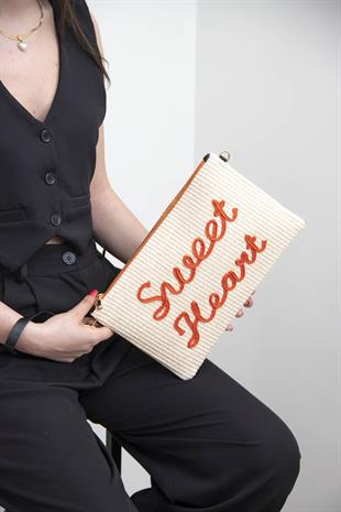 Silver & Polo Bej - Orange SP1034 Kadın Portföy & Clutch