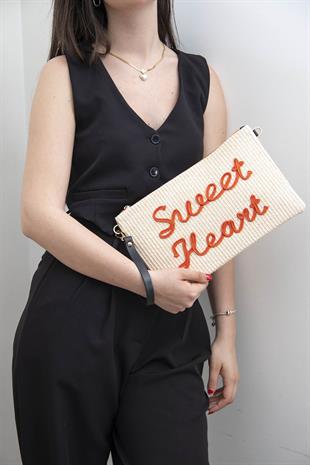 Silver & Polo Bej - Orange SP1034 Kadın Portföy & Clutch