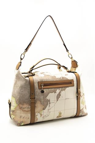 Silver & Polo Bej - A.Taba SP1064 Kadın Seyahat Çantası