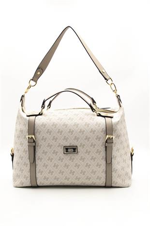 Silver & Polo Bej - Kum SP1064 Kadın Seyahat Çantası