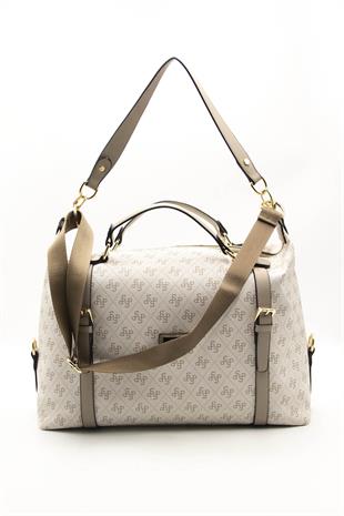 Silver & Polo Bej - Kum SP1064 Kadın Seyahat Çantası