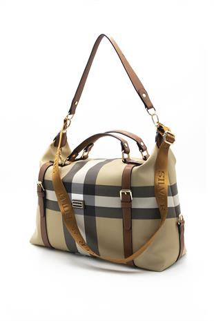 Silver & Polo Bej - Taba SP1064 Kadın Seyahat Çantası