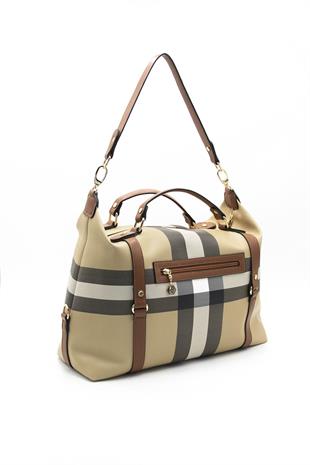 Silver & Polo Bej - Taba SP1064 Kadın Seyahat Çantası