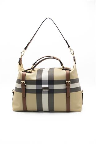 Silver & Polo Bej - Taba SP1064 Kadın Seyahat Çantası