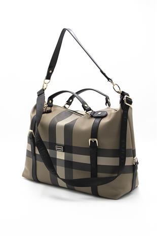 Silver & Polo Kahve - Siyah SP1064 Kadın Seyahat Çantası