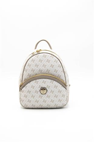 Silver & Polo Bej - Kum SP945 Kadın Sırt Çantası