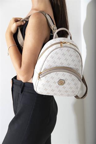 Silver & Polo Bej - Kum SP945 Kadın Sırt Çantası