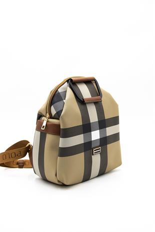 Silver & Polo Bej - Taba SP771 Kadın Sırt Çantası